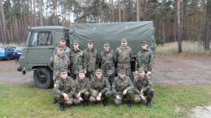 Kameraden der RK Leipzig-Leutzsch auf dem StOÜbPl Holzdorf Nov. 2013